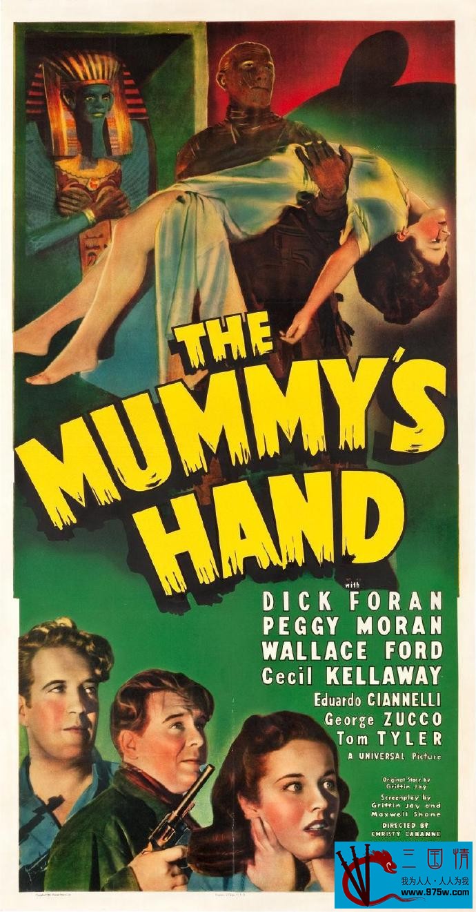 美国绝版经典惊悚恐怖电影名片《木乃伊之手》 The Mummy's Hand (1940)英语中字