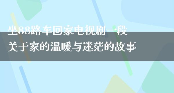 坐88路车回家电视剧一段关于家的温暖与迷茫的故事