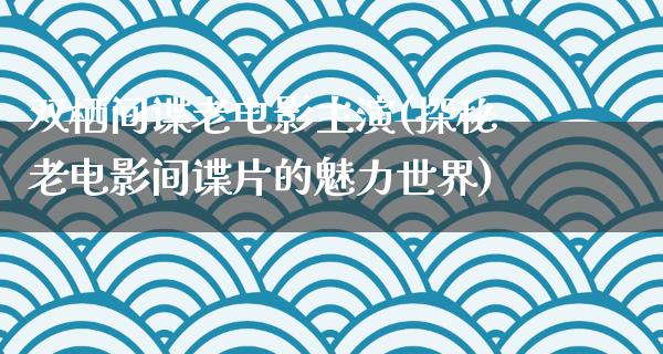 双栖间谍老电影主演(探秘老电影间谍片的魅力世界)