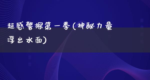 超感警探第一季(神秘力量浮出水面)