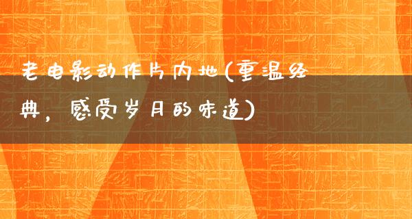 老电影动作片内地(重温经典，感受岁月的味道)