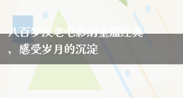 八百罗汉老电影纲重温经典，感受岁月的沉淀