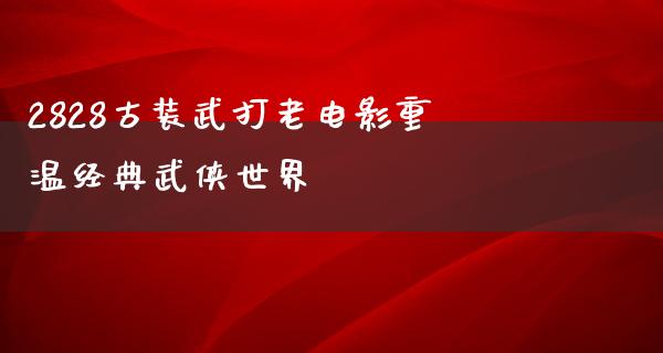 2828古装武打老电影重温经典武侠世界