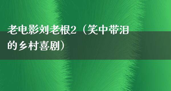 老电影刘老根2（笑中带泪的乡村喜剧）