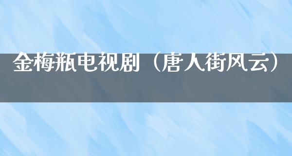 金梅瓶电视剧（唐人街风云）