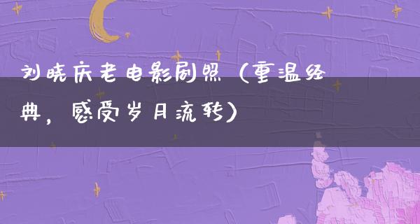 刘晓庆老电影剧照（重温经典，感受岁月流转）