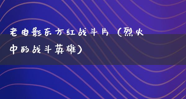 老电影东方红战斗片（烈火中的战斗英雄）