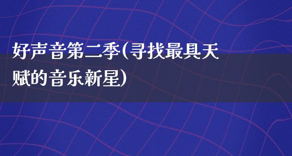 好声音第二季(寻找最具天赋的音乐新星)