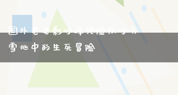 国外老电影冰峰抢险队冰天雪地中的生死冒险