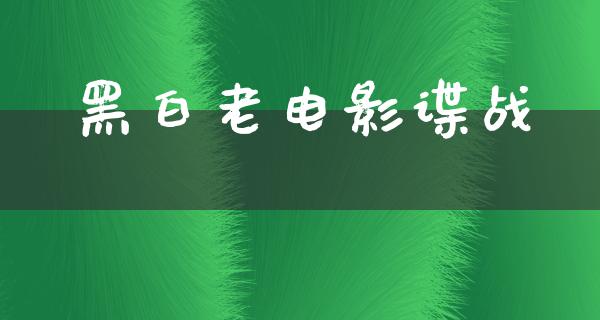 黑白老电影谍战