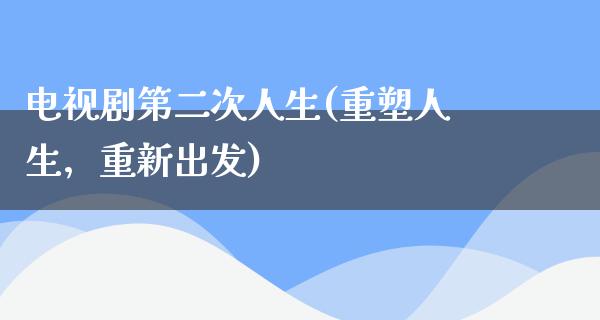 电视剧第二次人生(重塑人生，重新出发)