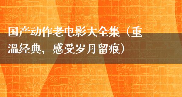 国产动作老电影大全集（重温经典，感受岁月留痕）