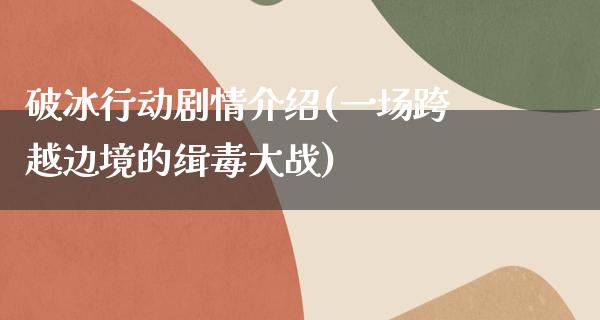 破冰行动剧情介绍(一场跨越边境的缉毒大战)