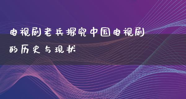 电视剧老兵探究中国电视剧的历史与现状