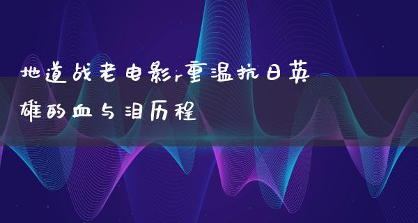 地道战老电影r重温抗日英雄的血与泪历程