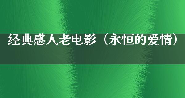 经典感人老电影（永恒的爱情）