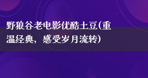 野狼谷老电影优酷土豆(重温经典，感受岁月流转)