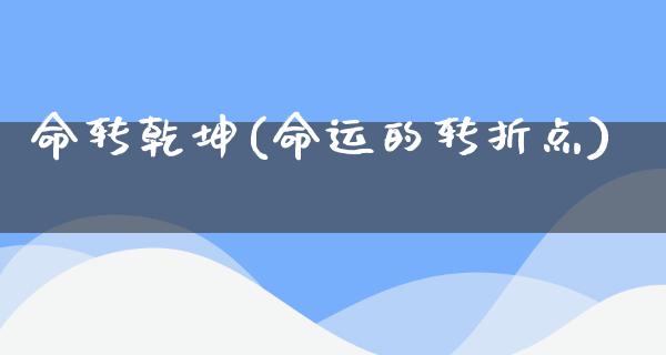 命转乾坤(命运的转折点)