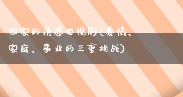 回家的**电视剧(爱情、家庭、事业的三重挑战)