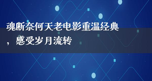 魂断奈何天老电影重温经典，感受岁月流转