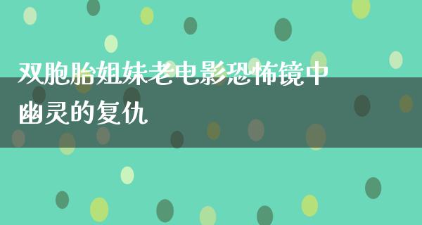 双胞胎姐妹老电影恐怖镜中幽灵的复仇