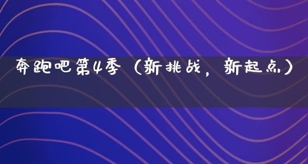 奔跑吧第4季（新挑战，新起点）