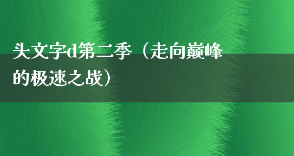 头文字d第二季（走向巅峰的极速之战）