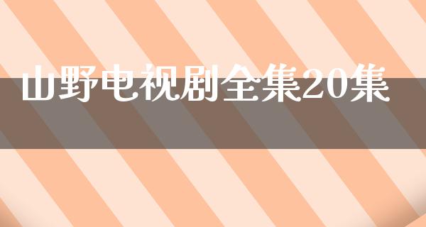 山野电视剧全集20集