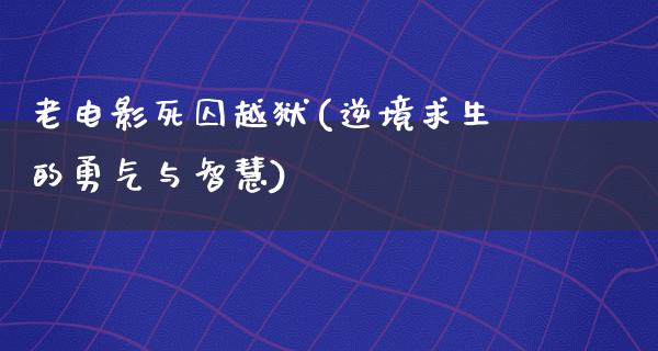 老电影死囚越狱(逆境求生的勇气与智慧)