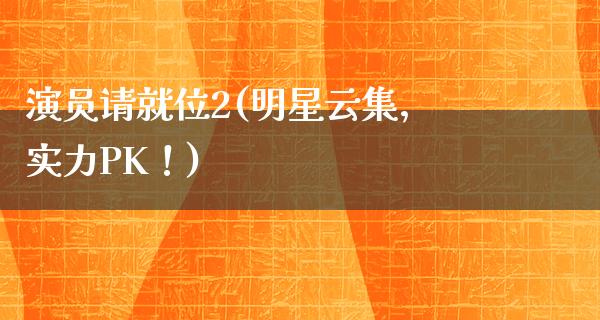 演员请就位2(明星云集，实力**！)