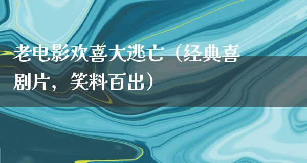 老电影欢喜大逃亡（经典喜剧片，笑料百出）