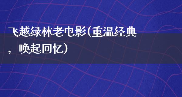 飞越绿林老电影(重温经典，唤起回忆)