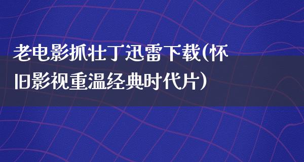 老电影抓壮丁迅雷下载(怀旧影视重温经典时代片)