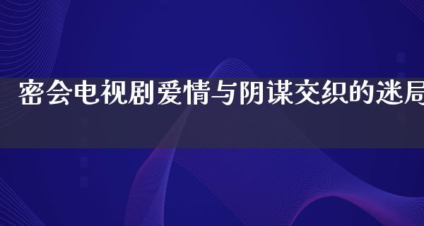 密会电视剧爱情与阴谋交织的迷局