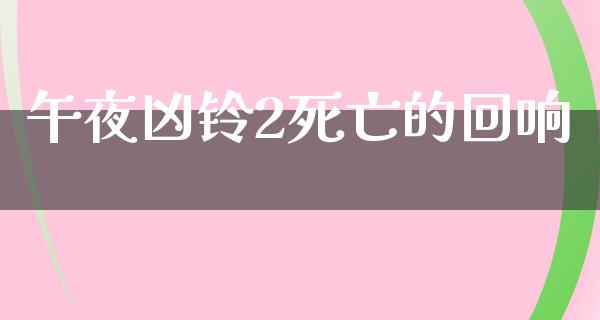 午夜凶铃2死亡的回响