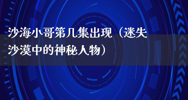 沙海小哥第几集出现（迷失沙漠中的神秘人物）