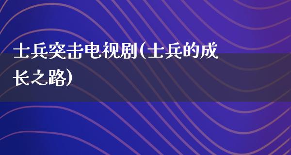 士兵突击电视剧(士兵的成长之路)