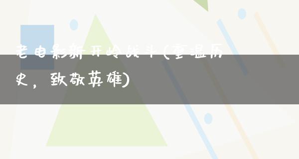 老电影新开岭战斗(重温历史，致敬英雄)