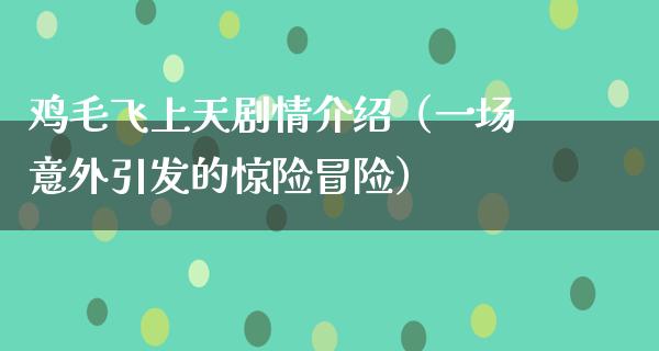 鸡毛飞上天剧情介绍（一场意外引发的惊险冒险）