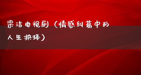 梁洁电视剧（情感纠葛中的人生抉择）