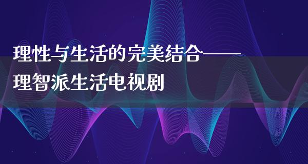 理性与生活的完美结合——理智派生活电视剧