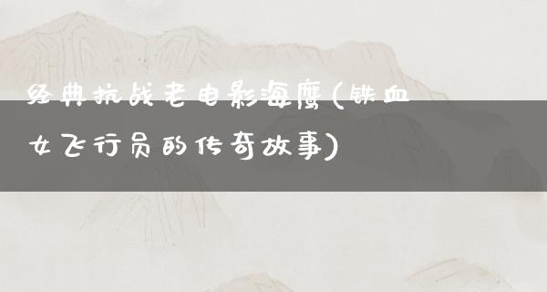 经典抗战老电影海鹰(铁血女飞行员的传奇故事)