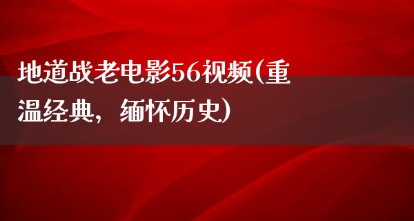 地道战老电影56视频(重温经典，缅怀历史)