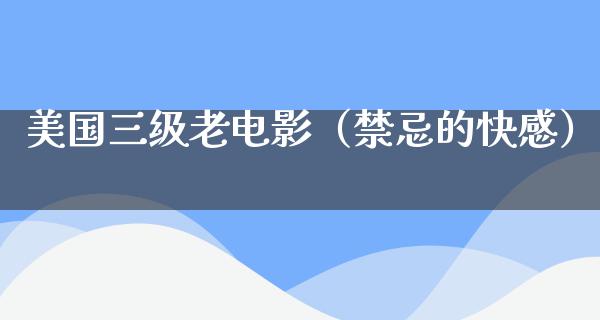 美国三级老电影（禁忌的快感）