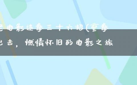 老电影迷拳三十六招(重拳出击，燃情怀旧的电影之旅)