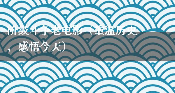 阶级斗争老电影（重温历史，感悟今天）