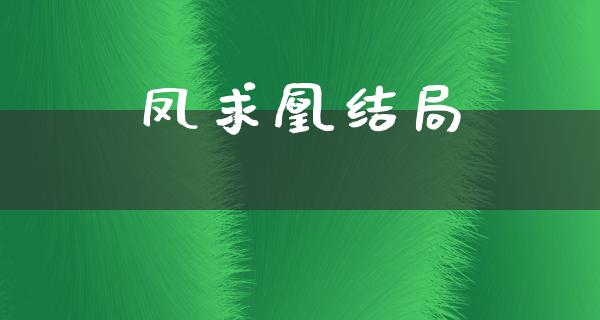 凤求凰结局