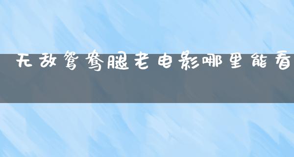 无敌鸳鸯腿老电影哪里能看