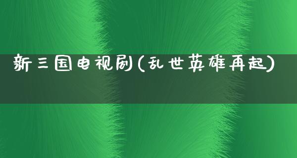 新三国电视剧(乱世英雄再起)