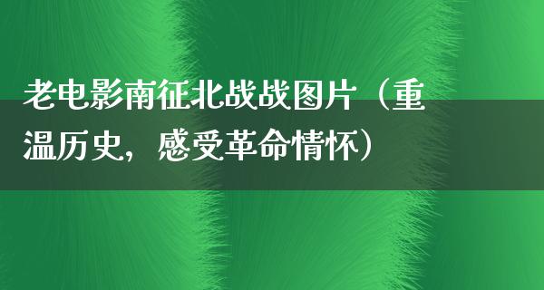 老电影南征北战战图片（重温历史，感受革命情怀）